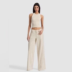 Alice Olivia AMAZING EMBELLISHED JEAN $895 NEW with tags